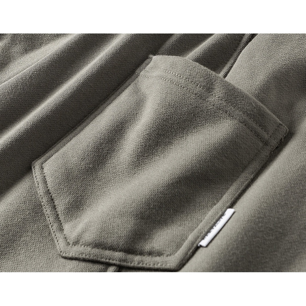 Embroidery Split Loose Straight Sweatpants NA7011