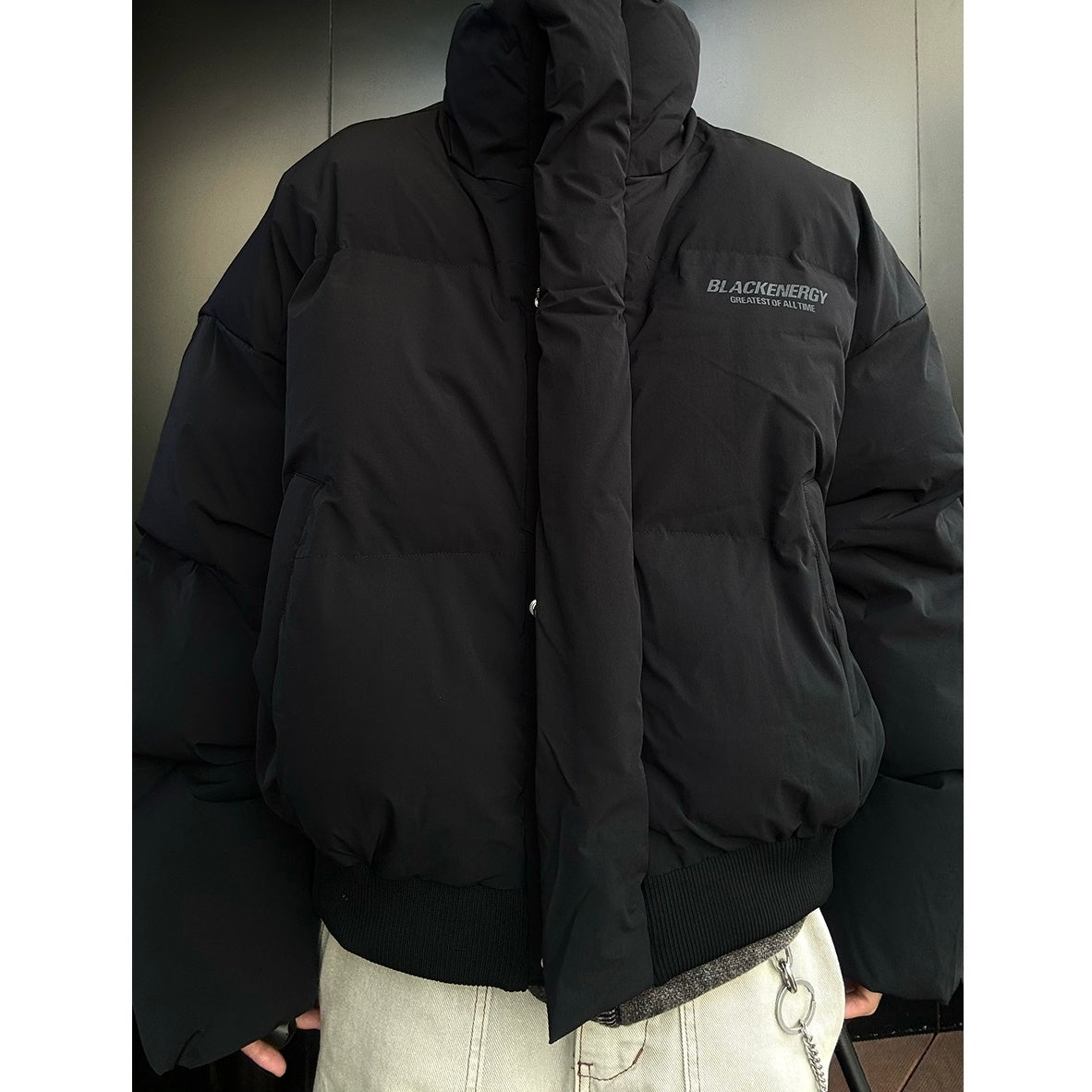 High-Neck Short Padded Coat MB7162