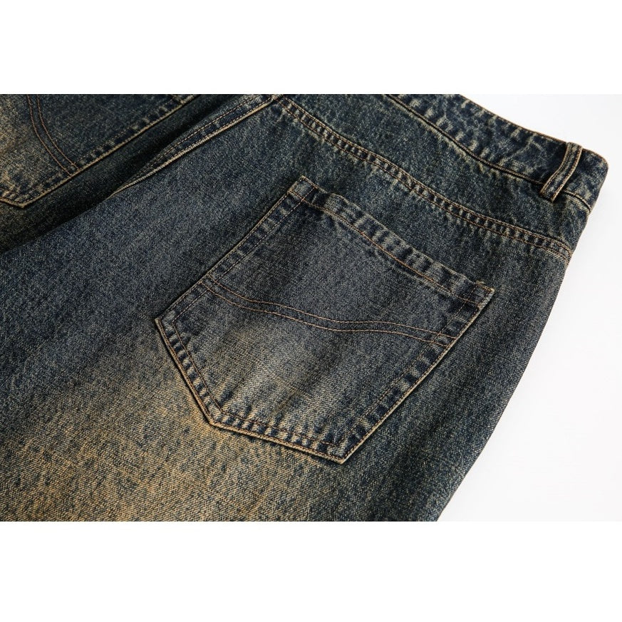 Heavyweight Wash Loose Baker Jeans MB7182