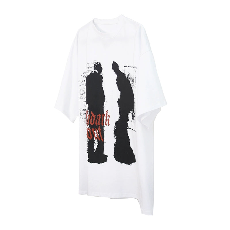 Portrait Shadow Printed T-Shirt MB7007