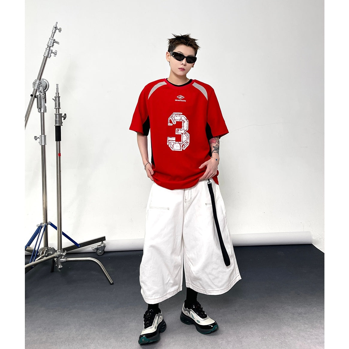 Washed Wide-leg Work Cropped Pants EAT118