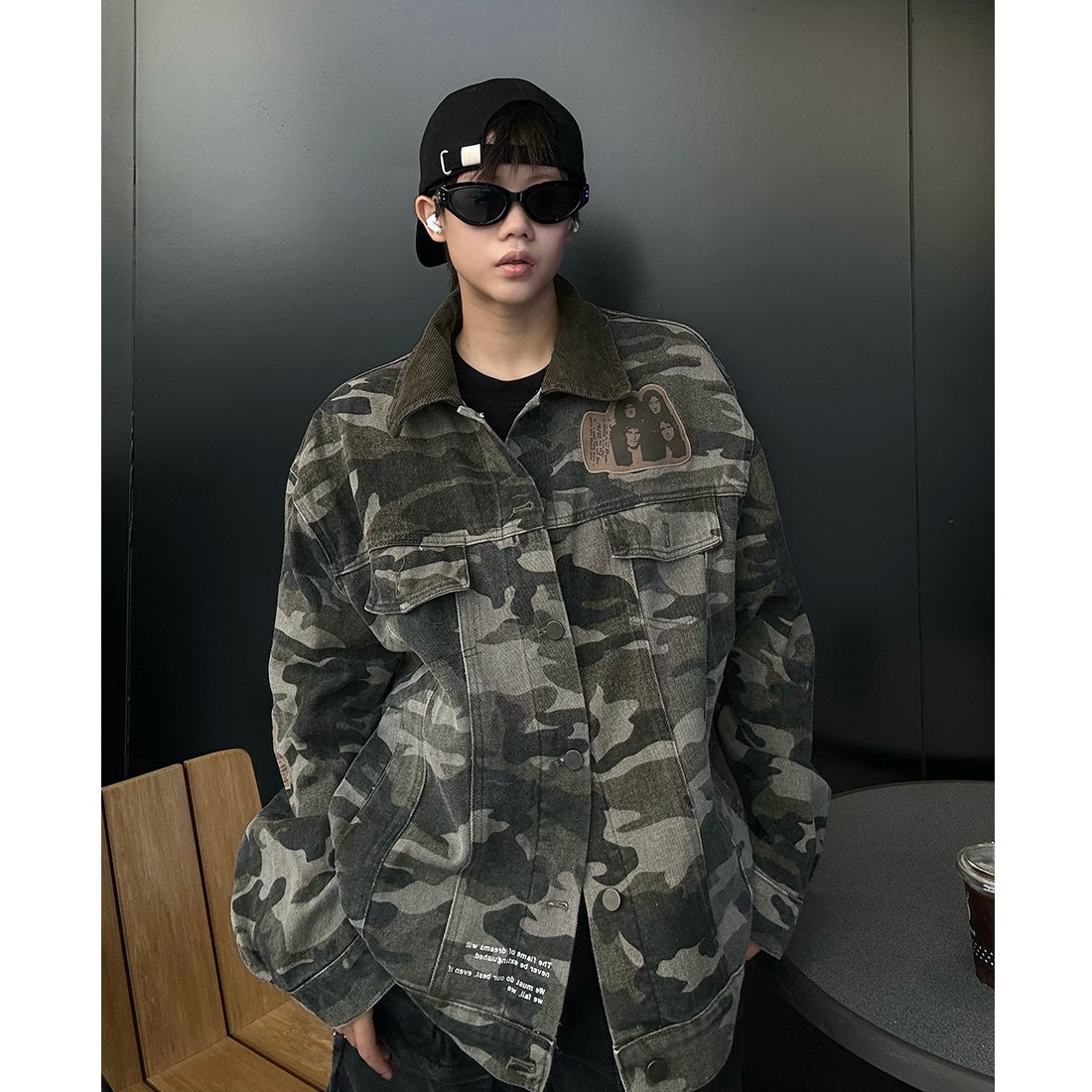 Camouflage Denim Jacket MB7137