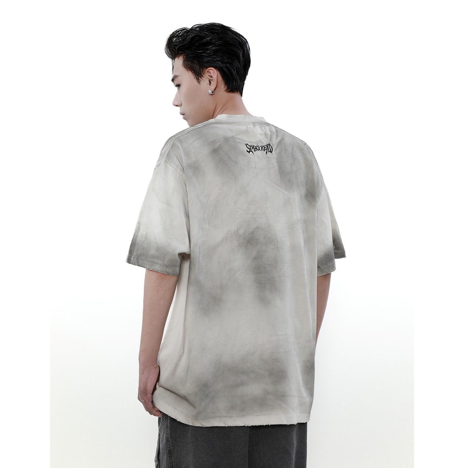 Patch Embroidery Dirty Loose T-shirt MR001