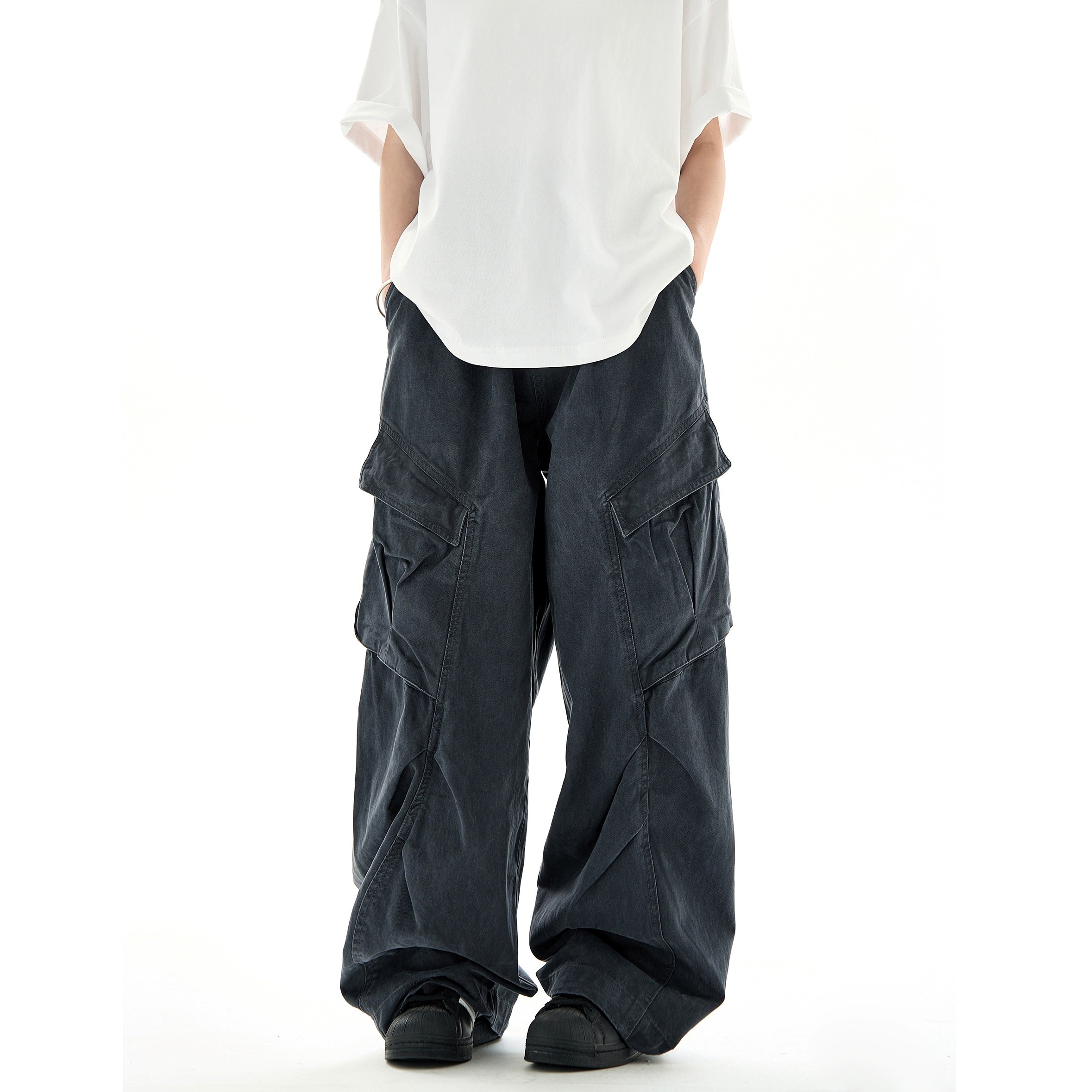 Pleats Deconstructed Design Cargo Pants MB7227