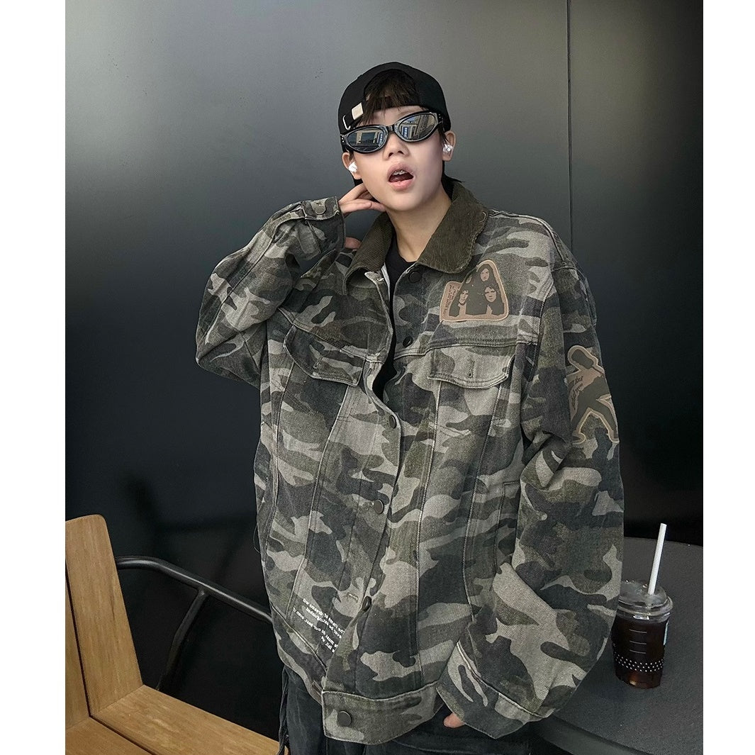 Camouflage Denim Jacket MB7137