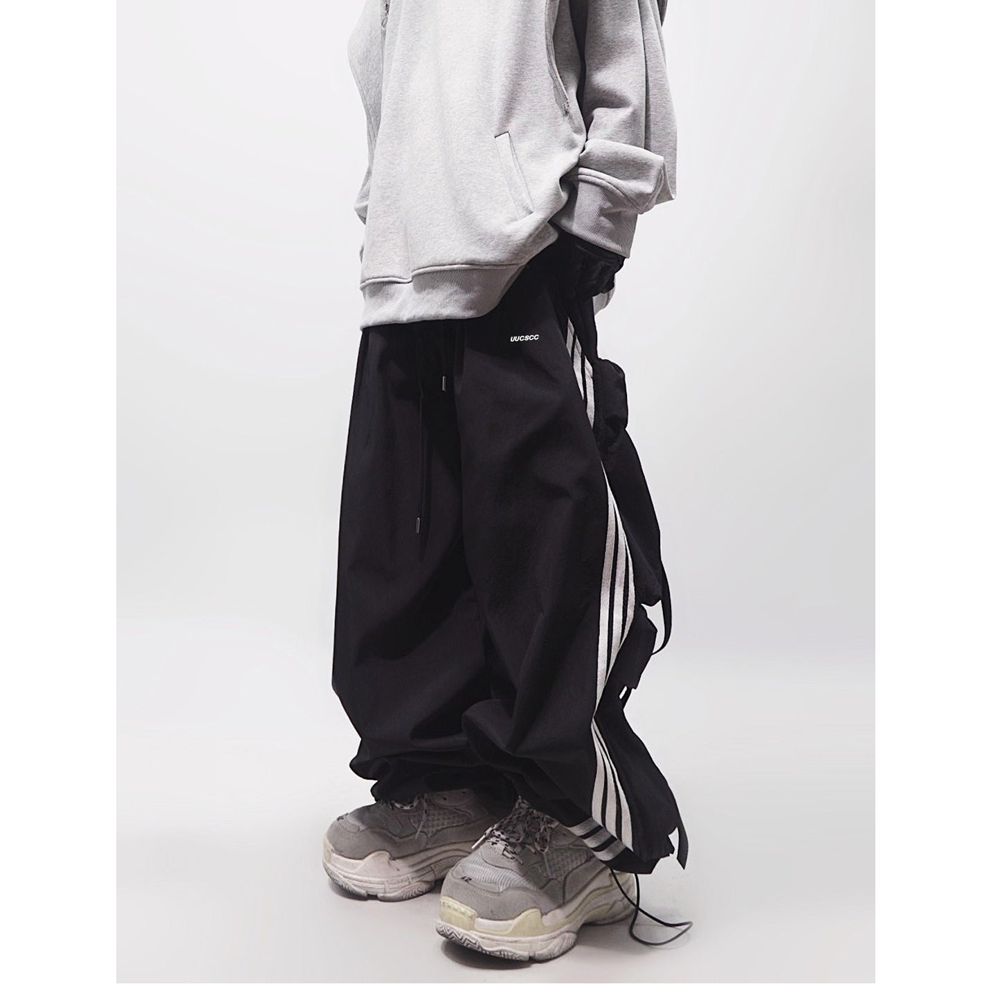 Side Line Back Pocket Athletic Casual Pants UU7001