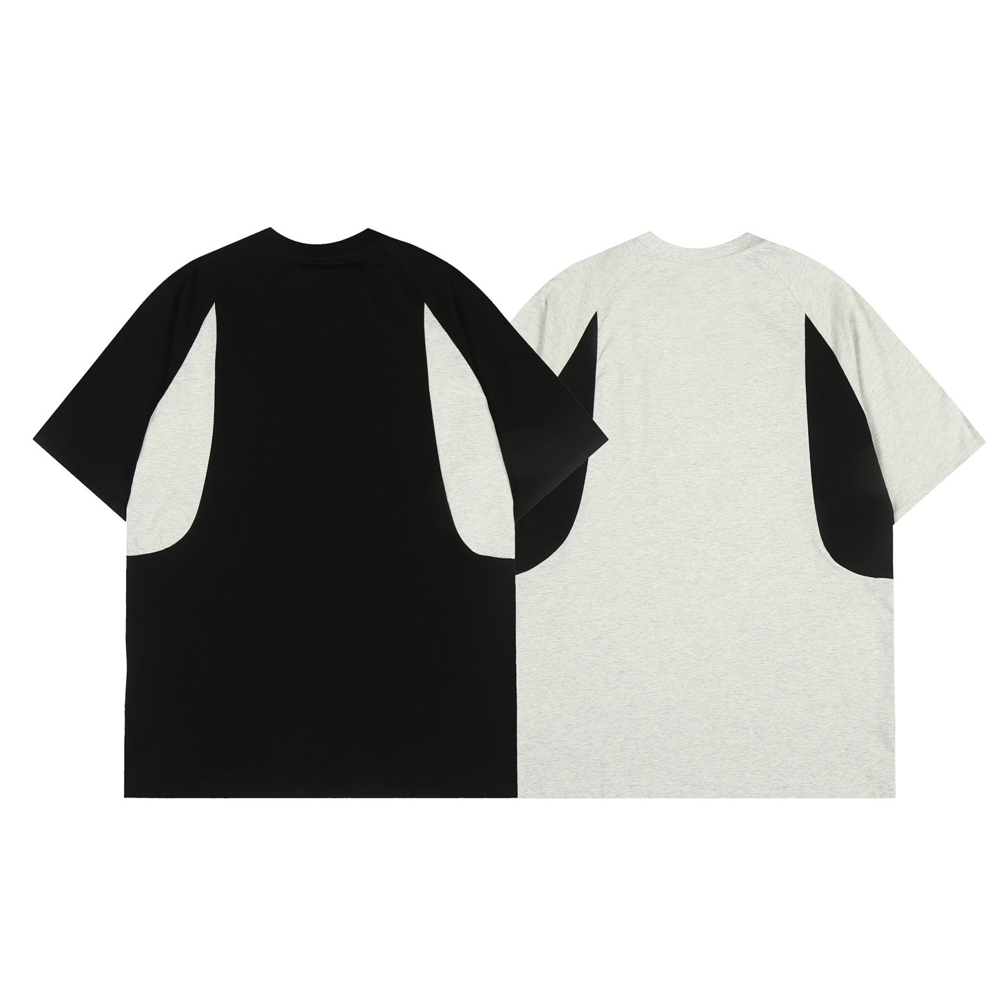 Contrast Stitching Letter Print T-shirt EAT085
