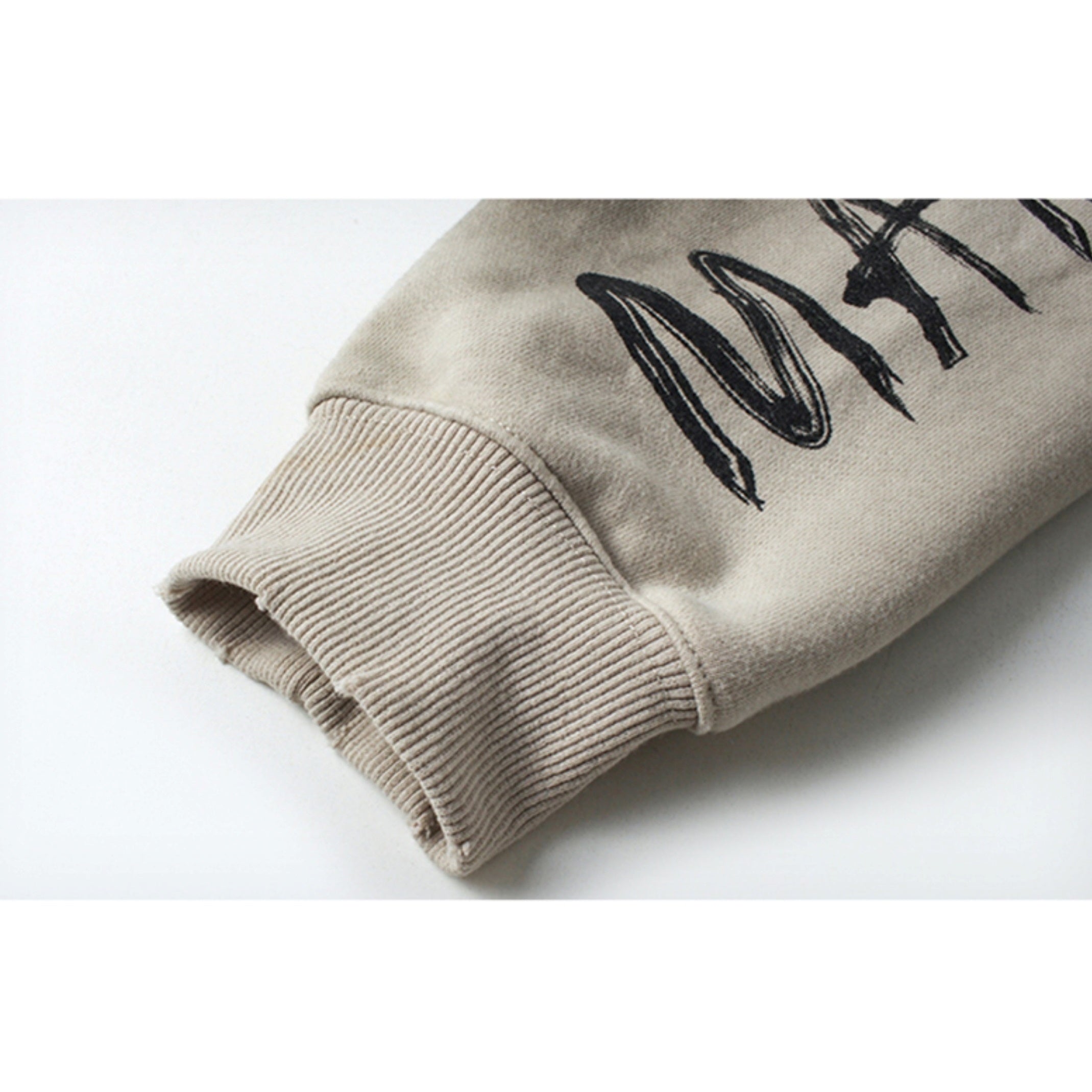 Vintage Mud Dyed Distressed ZIP-Up Hooded Sweat MR027