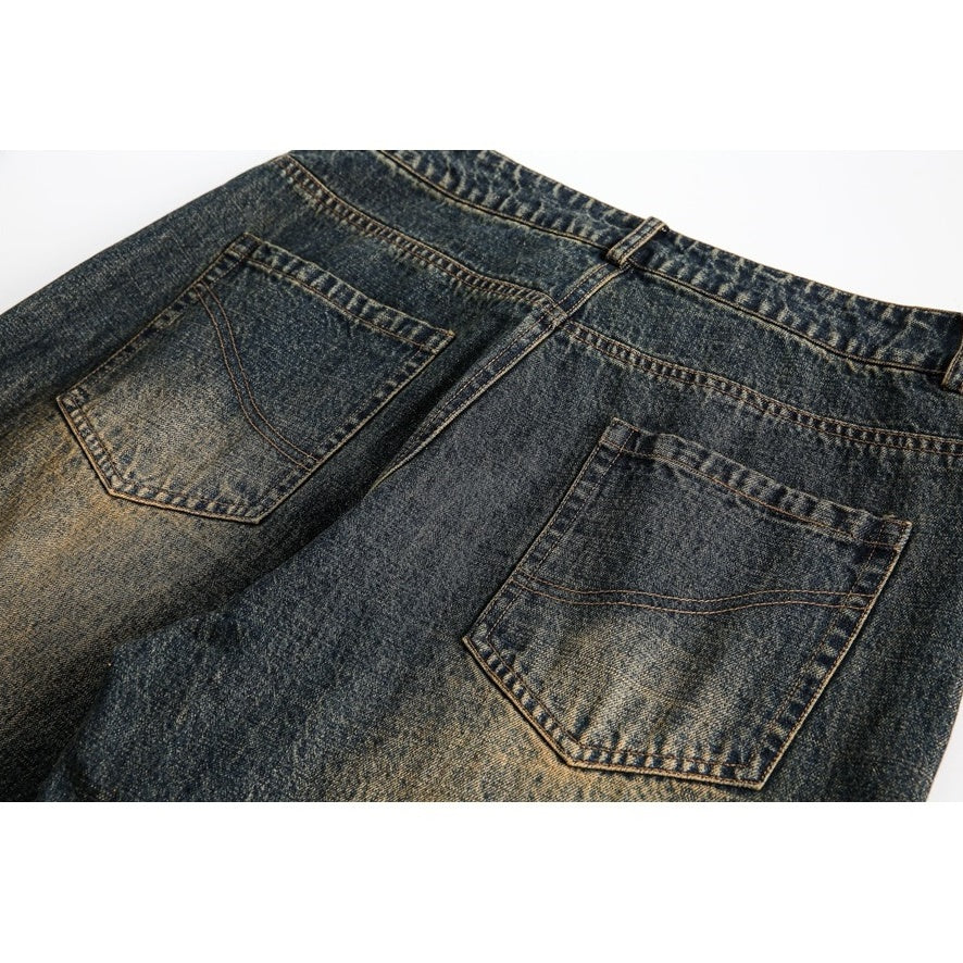 Heavyweight Wash Loose Baker Jeans MB7182