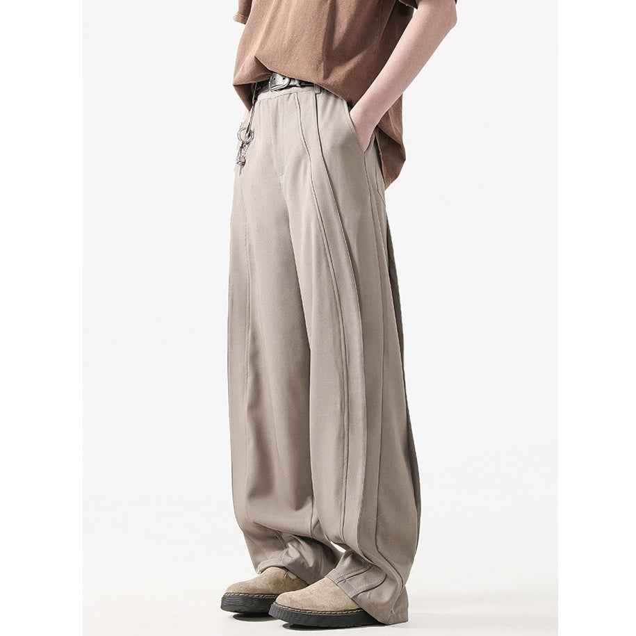 Line Stitch Loose Drape Pants MB7100