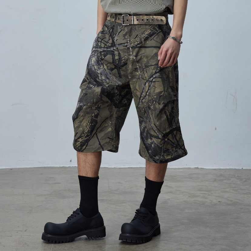 2Way Zip Detachable Loose Cargo Pants MB7149