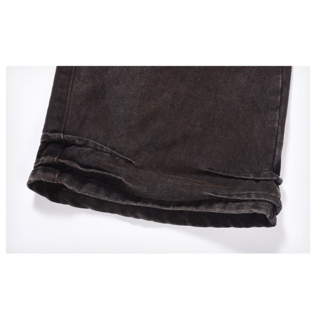 Vintage Style Dirty Loose Straight Jeans MR030