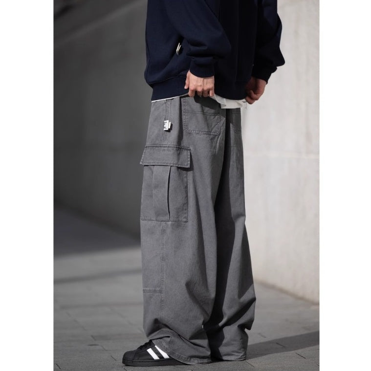 Multi-pocket Wash Vintage Cargo Pants BI2016