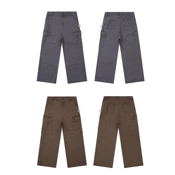 Multi-pocket Wash Vintage Cargo Pants BI2016