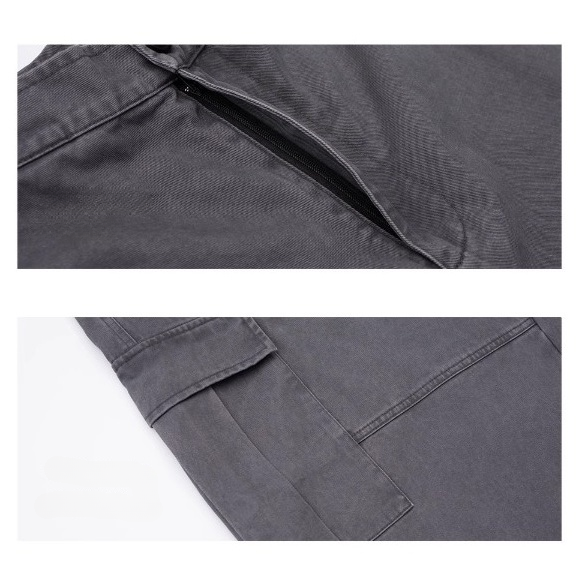 Multi-pocket Wash Vintage Cargo Pants BI2016