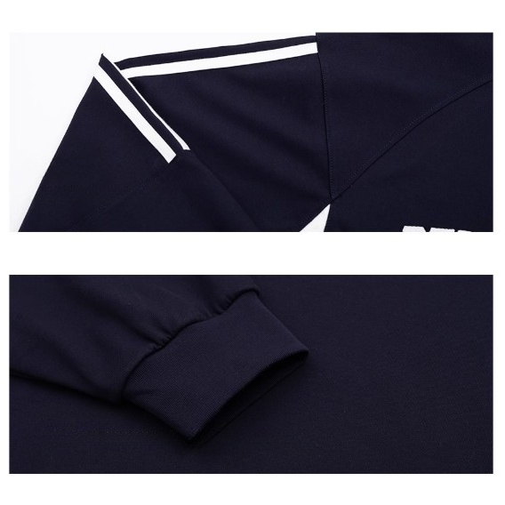 Three-bar Embroidered Long Sleeve Polo Shirt BI2018