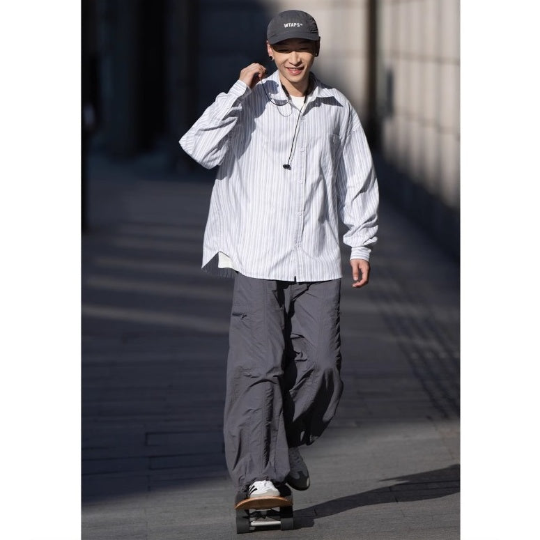 Lightweight Loose Straight Paratrooper Pants BI2024