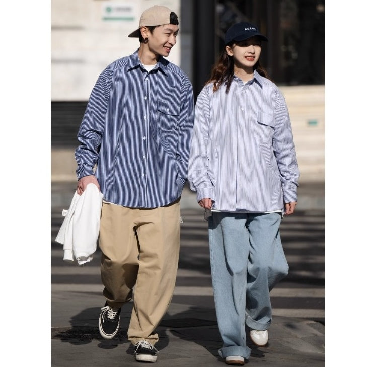 Loose Pinstriped Shirt BI2025