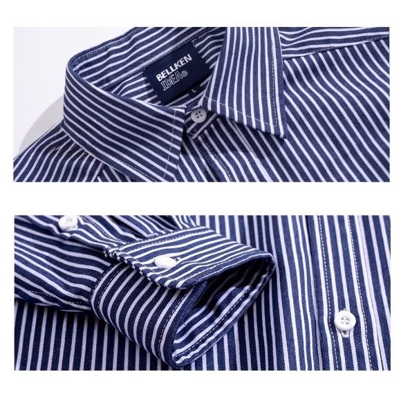 Loose Pinstriped Shirt BI2025