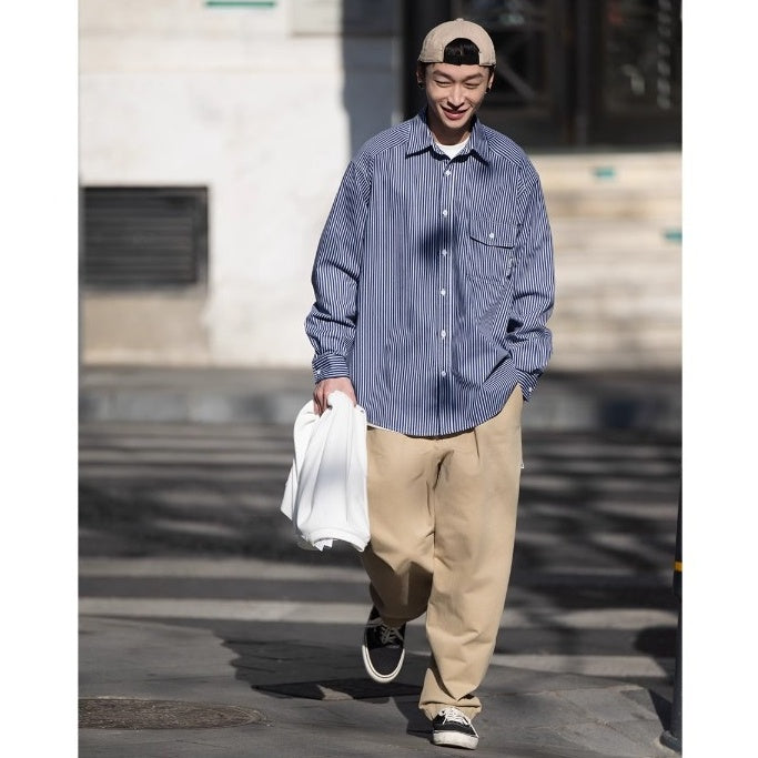 Loose Pinstriped Shirt BI2025