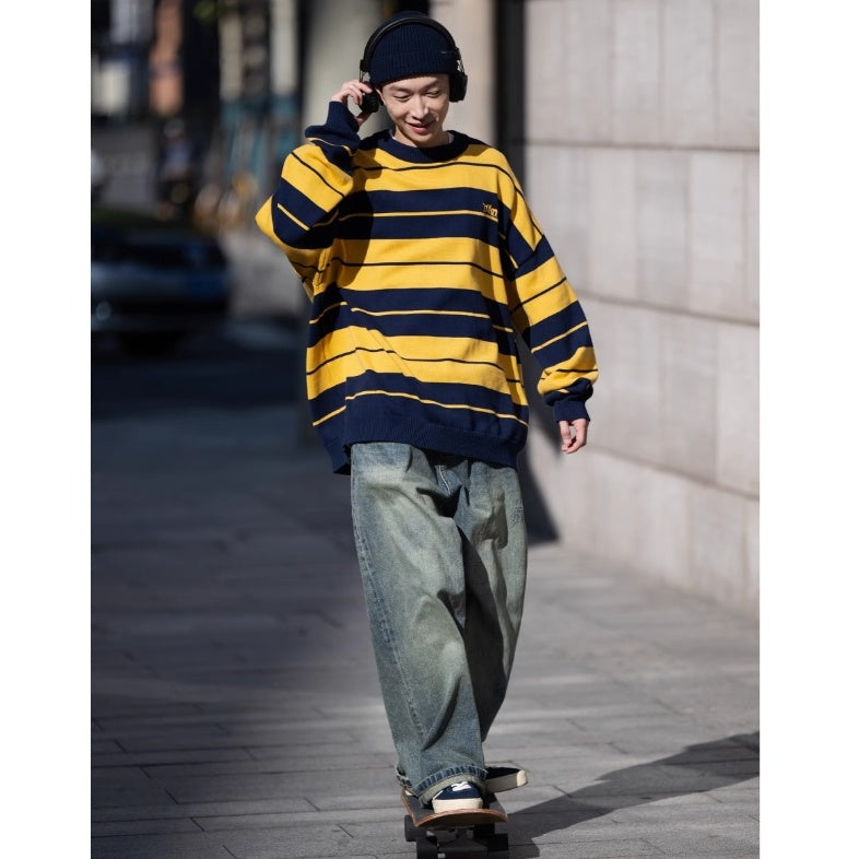 Retro Border Boyish Sweater BI2031