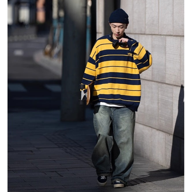 Retro Border Boyish Sweater BI2031
