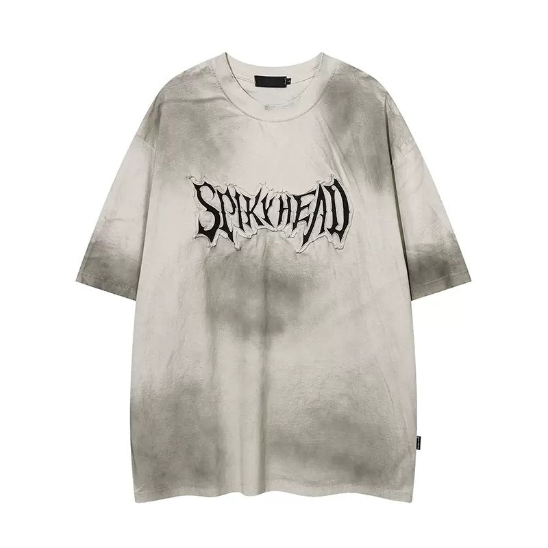 Patch Embroidery Dirty Loose T-shirt MR001