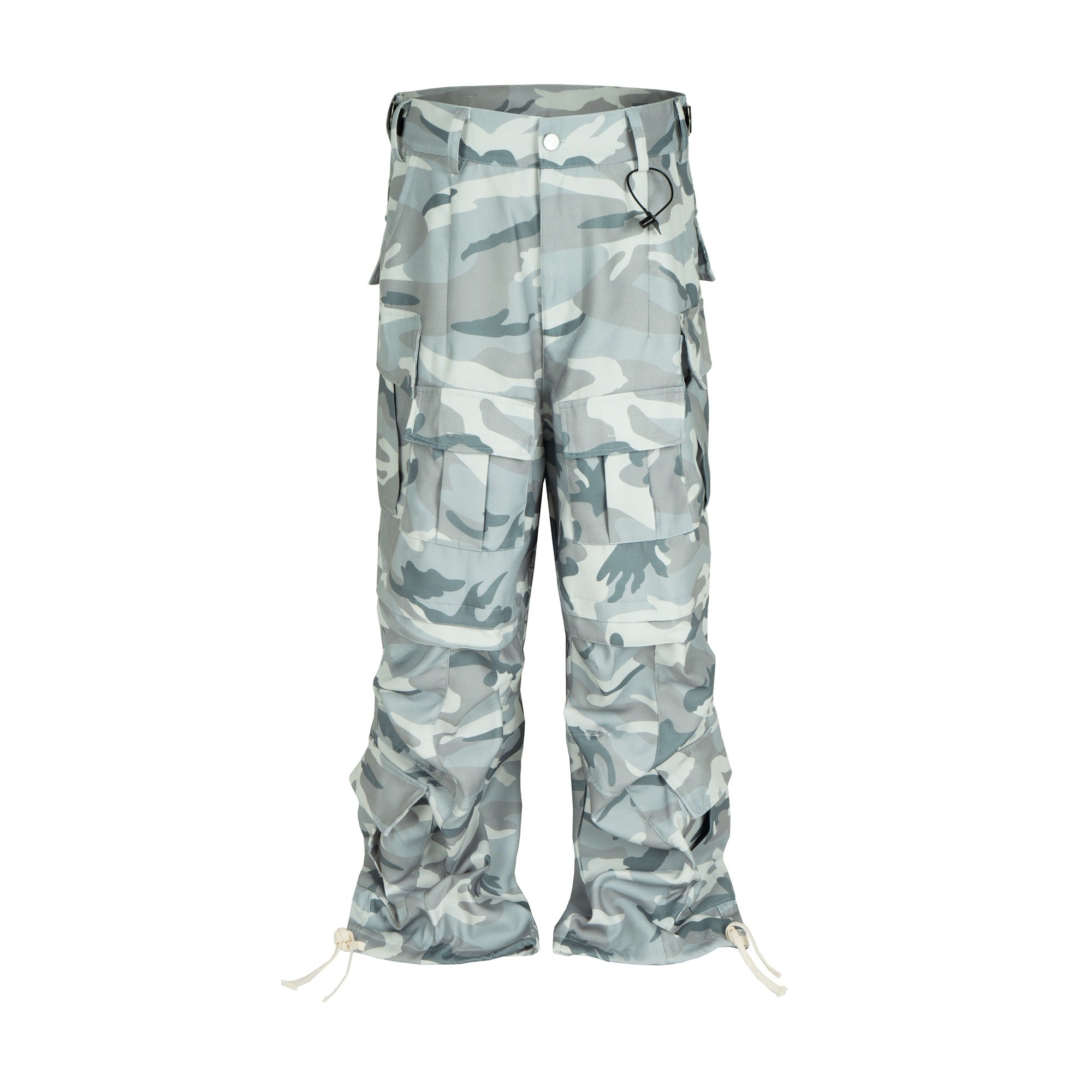 Stacked Loose Fit Camouflage Cargo Pants MB7239