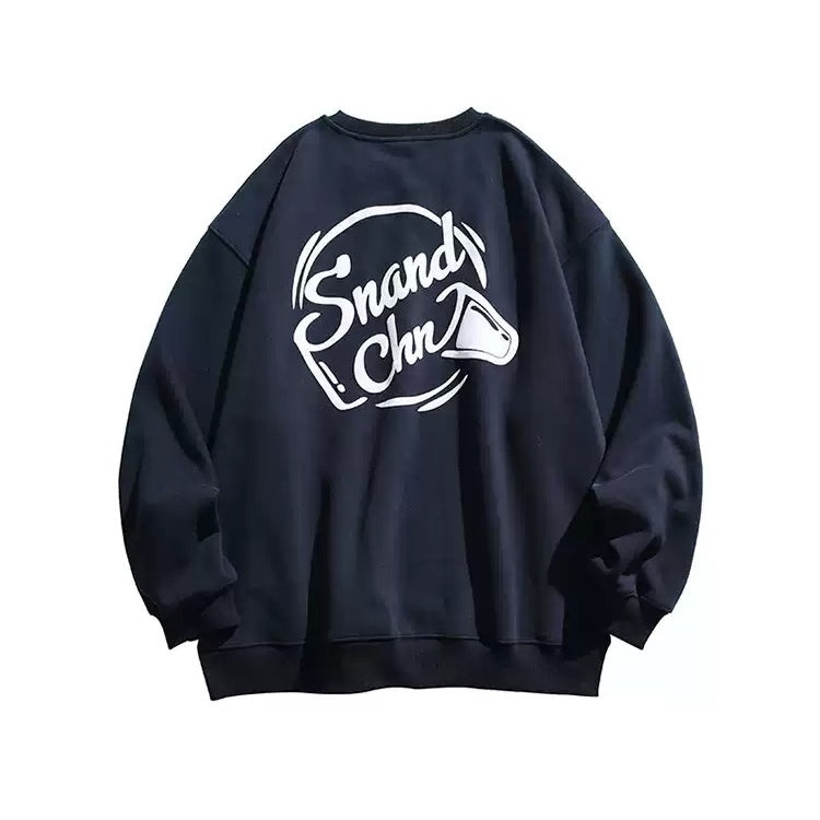 Letter Print Crew Neck Sweat MB7113