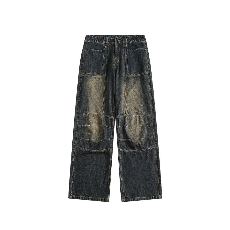 Heavyweight Wash Loose Baker Jeans MB7182