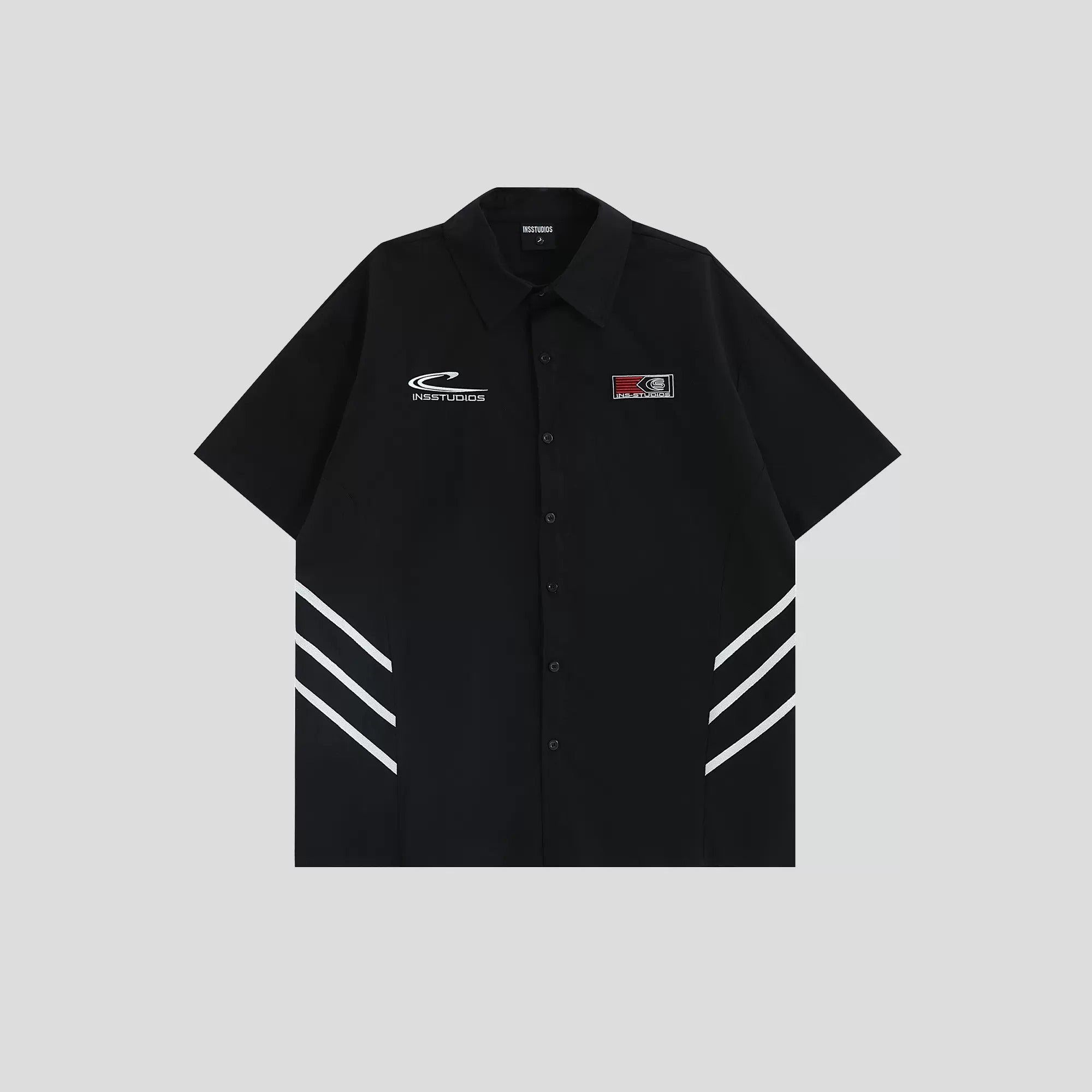 Three-Bar Stitched Racing Style Shirt IN7048