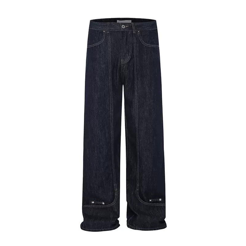 Loose Street Design Stitch Jeans MB7044