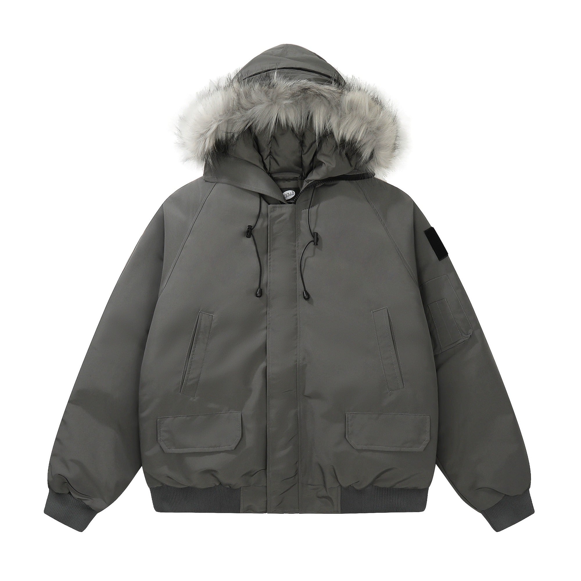 Fur Collar Hooded Padded Jacket MB7207