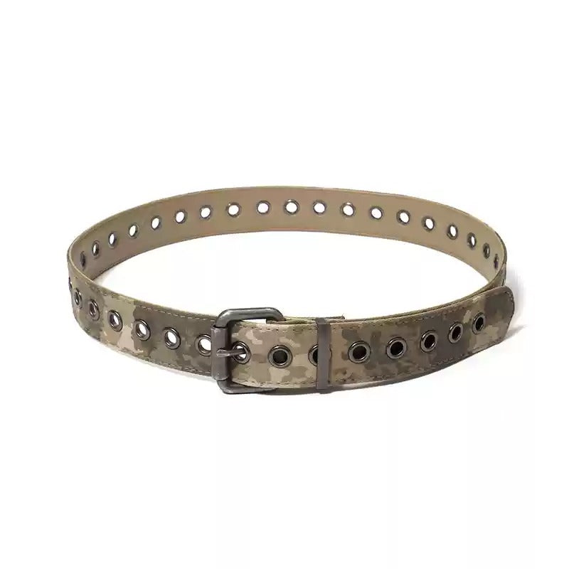 Camouflage Metal Piercing Belt MB7148