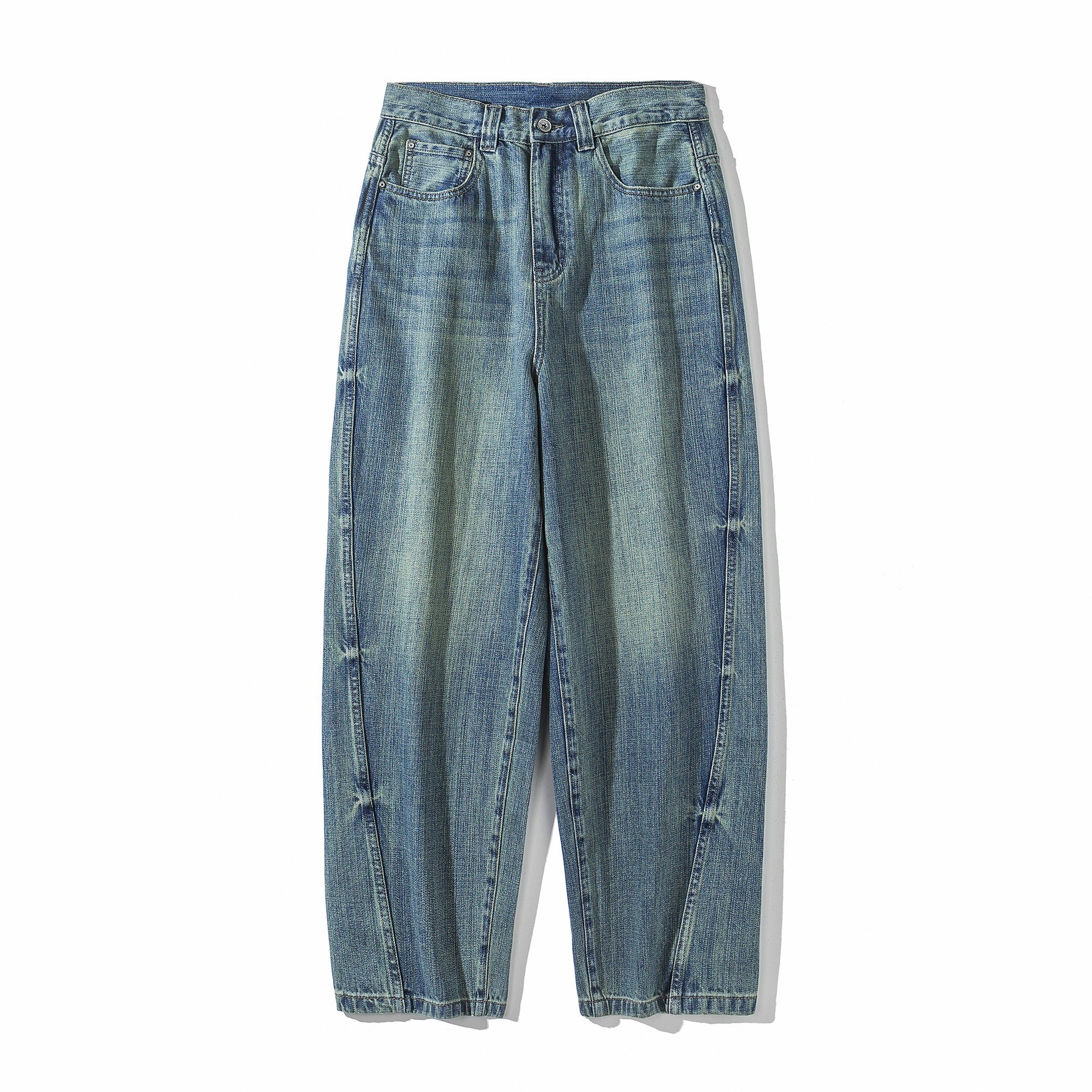 Street Ruffian Loose Straight Washed Jeans NR7001