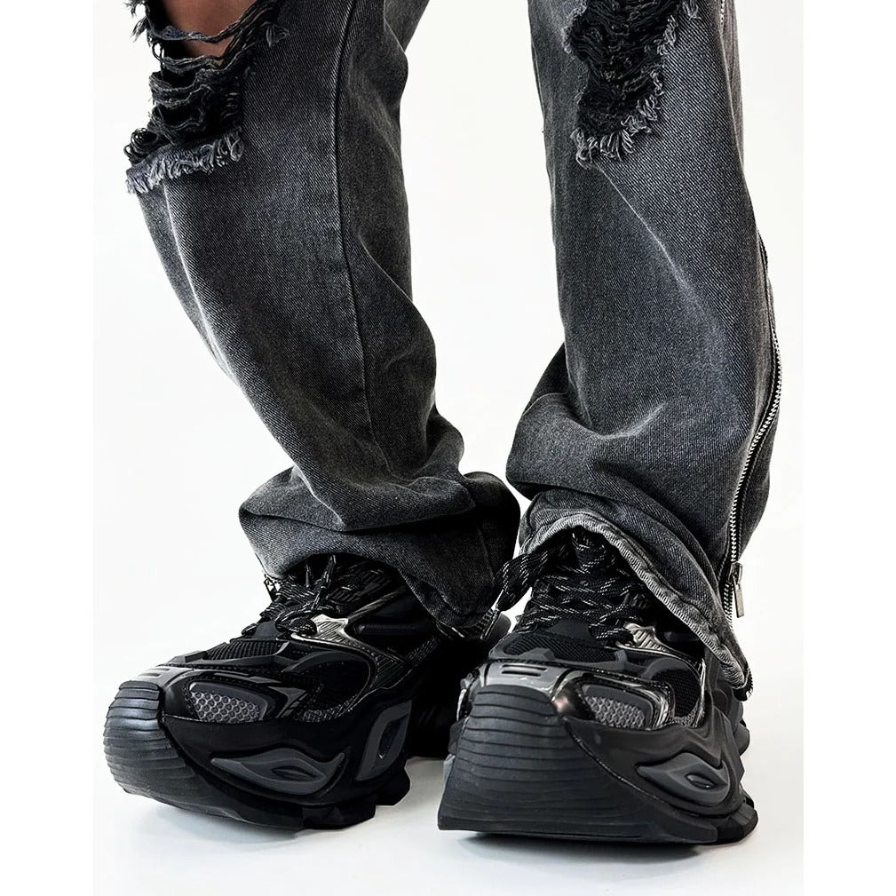 Thick-Sole Heightening Cat's Eye Sneaker MB7372