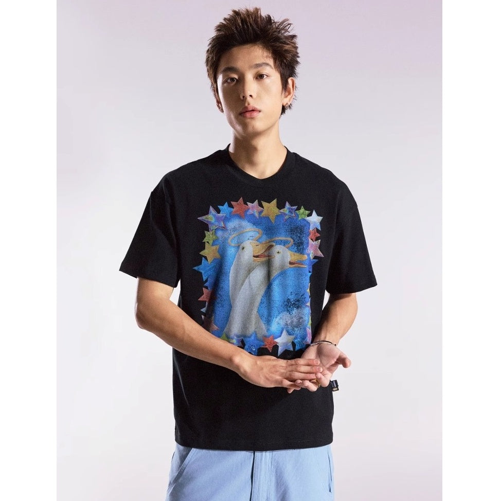 Swan Print T-shirt MB7360