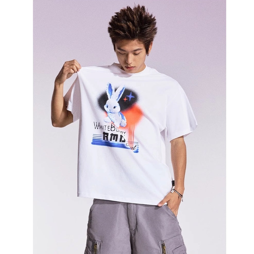 White Rabbit Print T-shirt MB7363