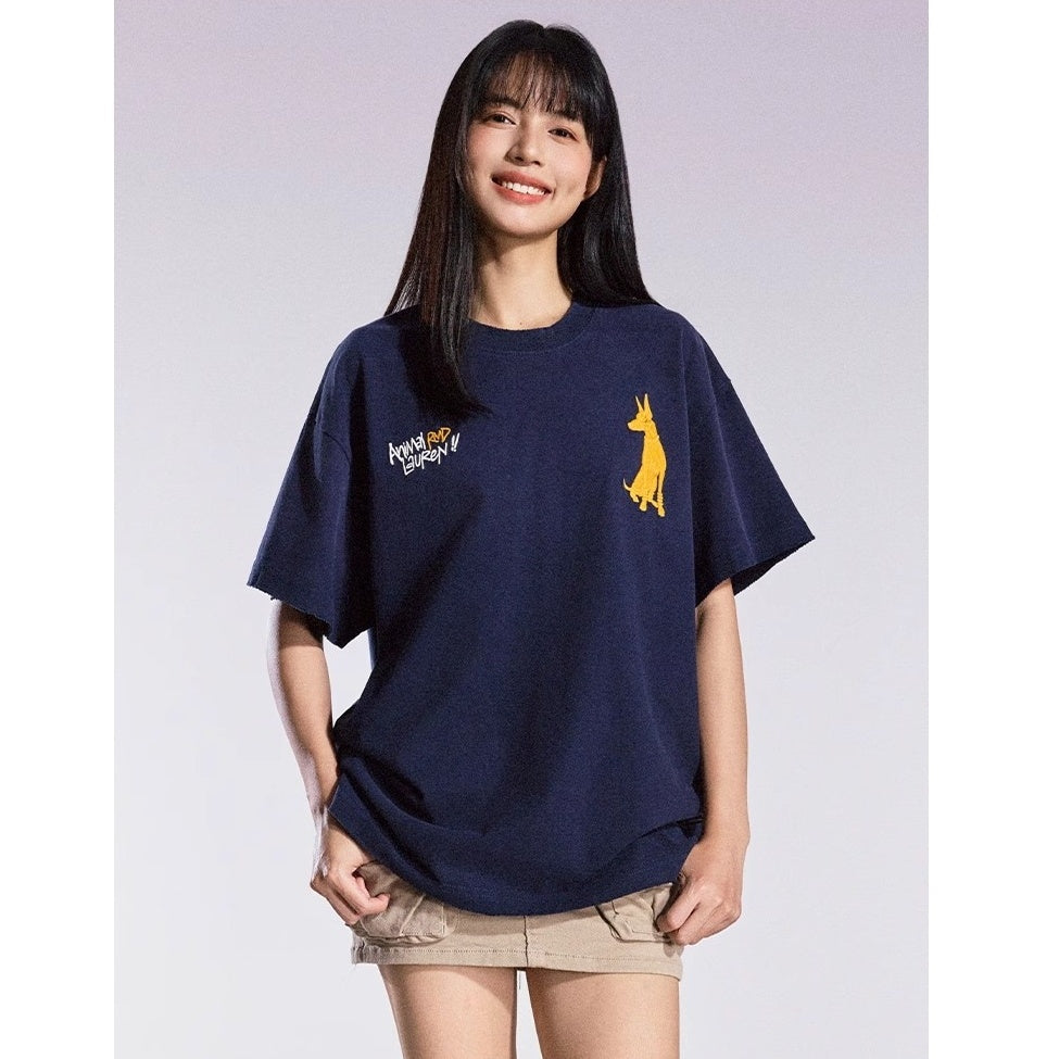 Doberman Embroidered T-shirt MB7362