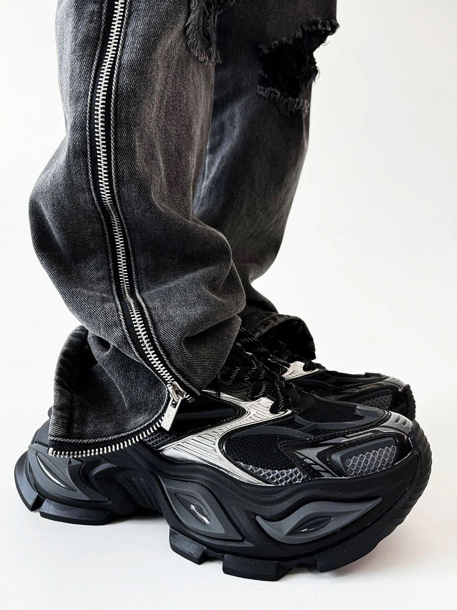 Thick-Sole Heightening Cat's Eye Sneaker MB7372