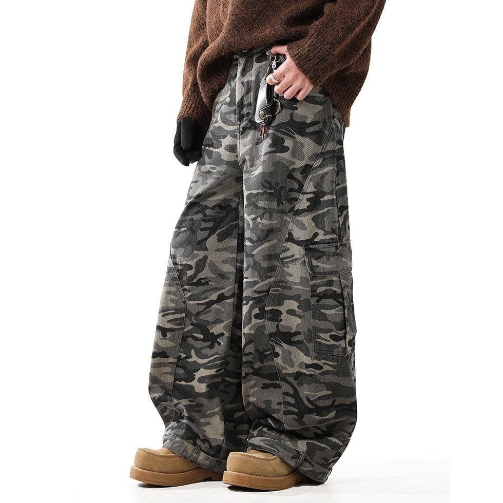 Camouflage Loose Baggy Curve Pants BL1037