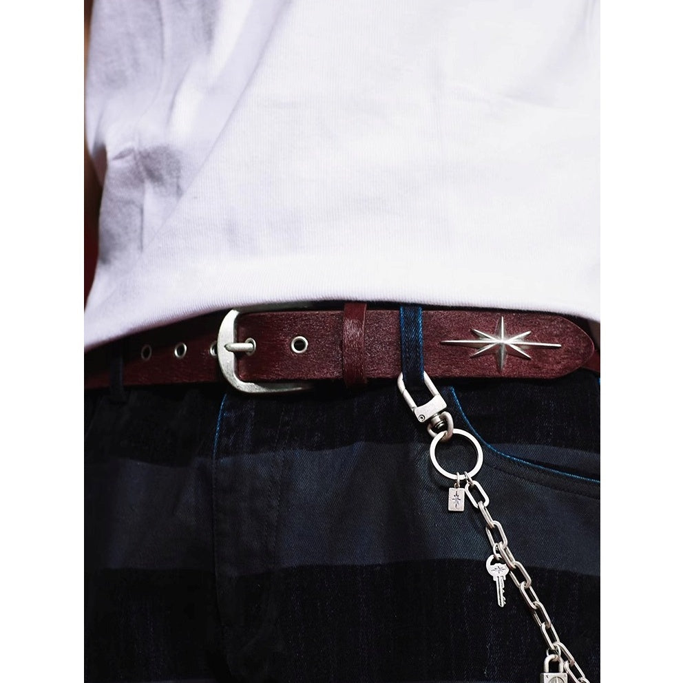 Metal Eight-pointed Star Belt MB7355