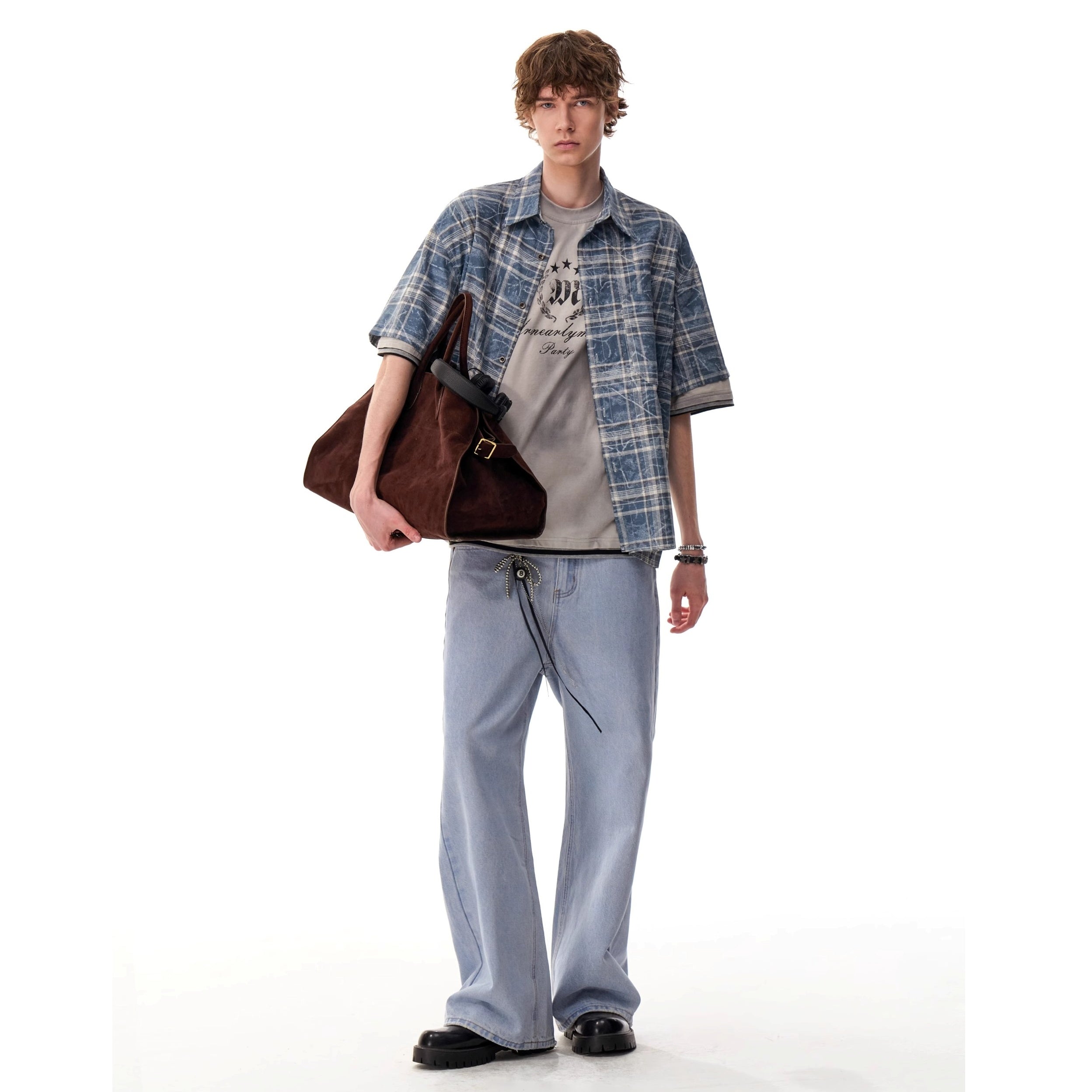 Vintage Smudge Plaid Shirt MR054