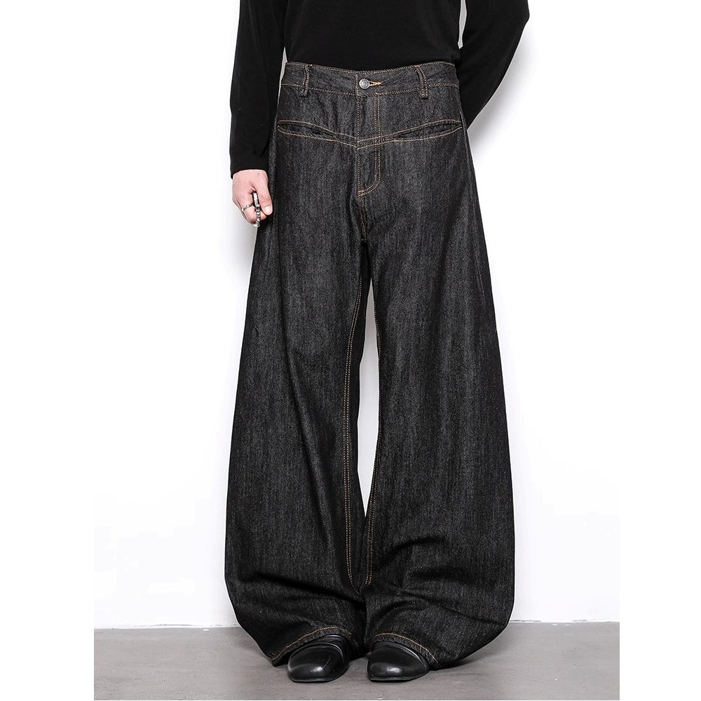 I Line Pleats Banana Curve Jeans BL1048
