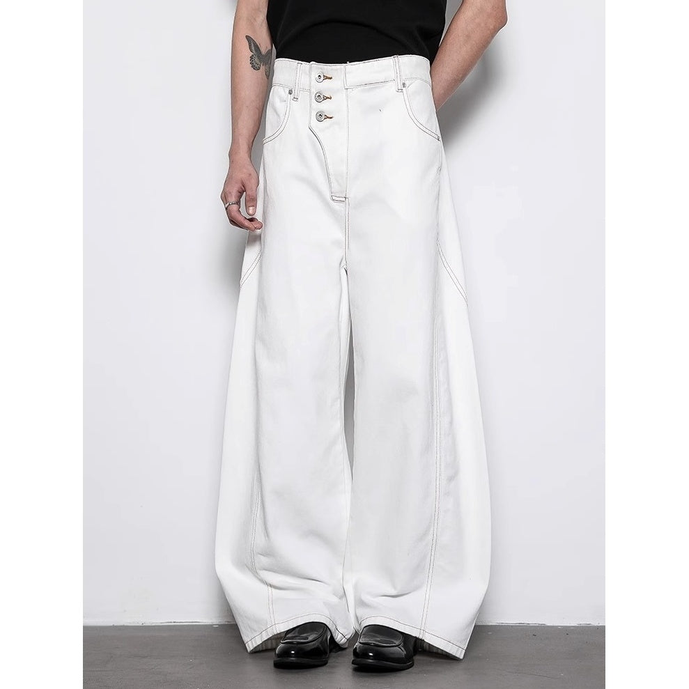 Loose A-line Wide Buggy Jeans BL1026