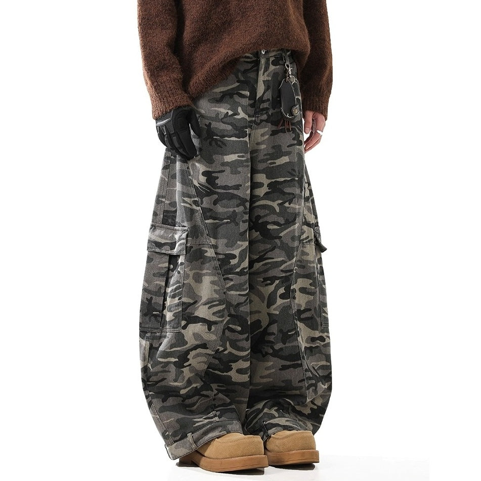 Camouflage Loose Baggy Curve Pants BL1037