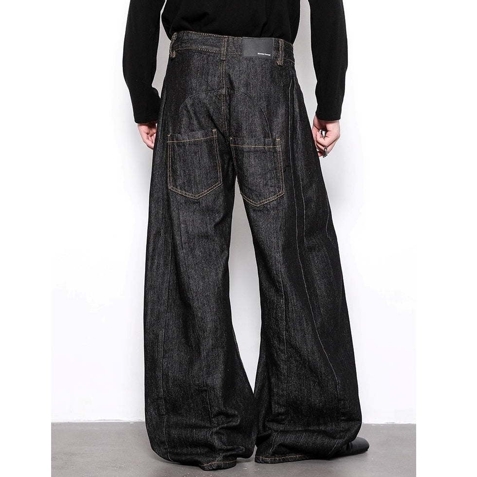 I Line Pleats Banana Curve Jeans BL1048