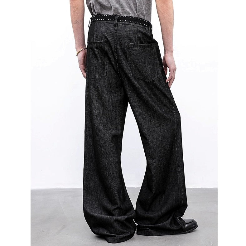 Loose Fit Straight Slacks Jeans BL1015