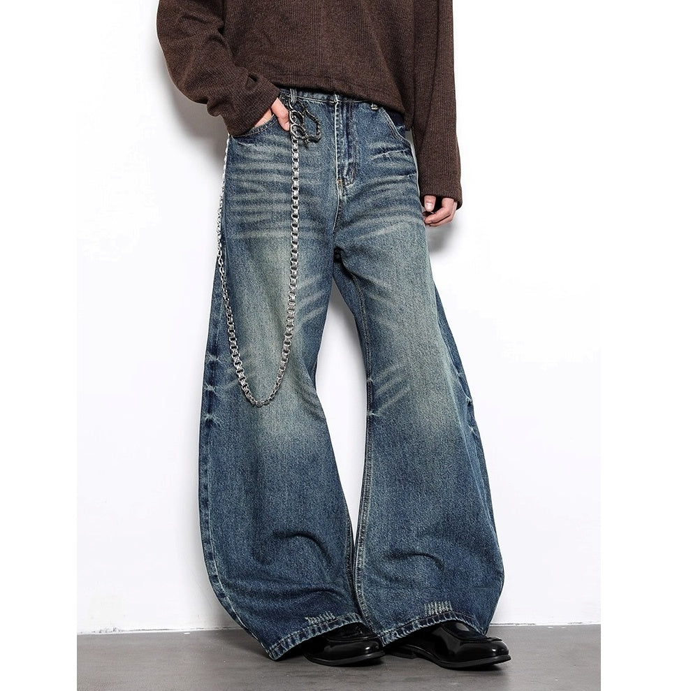 Vintage Wash Distressed Curve Jeans BL1047