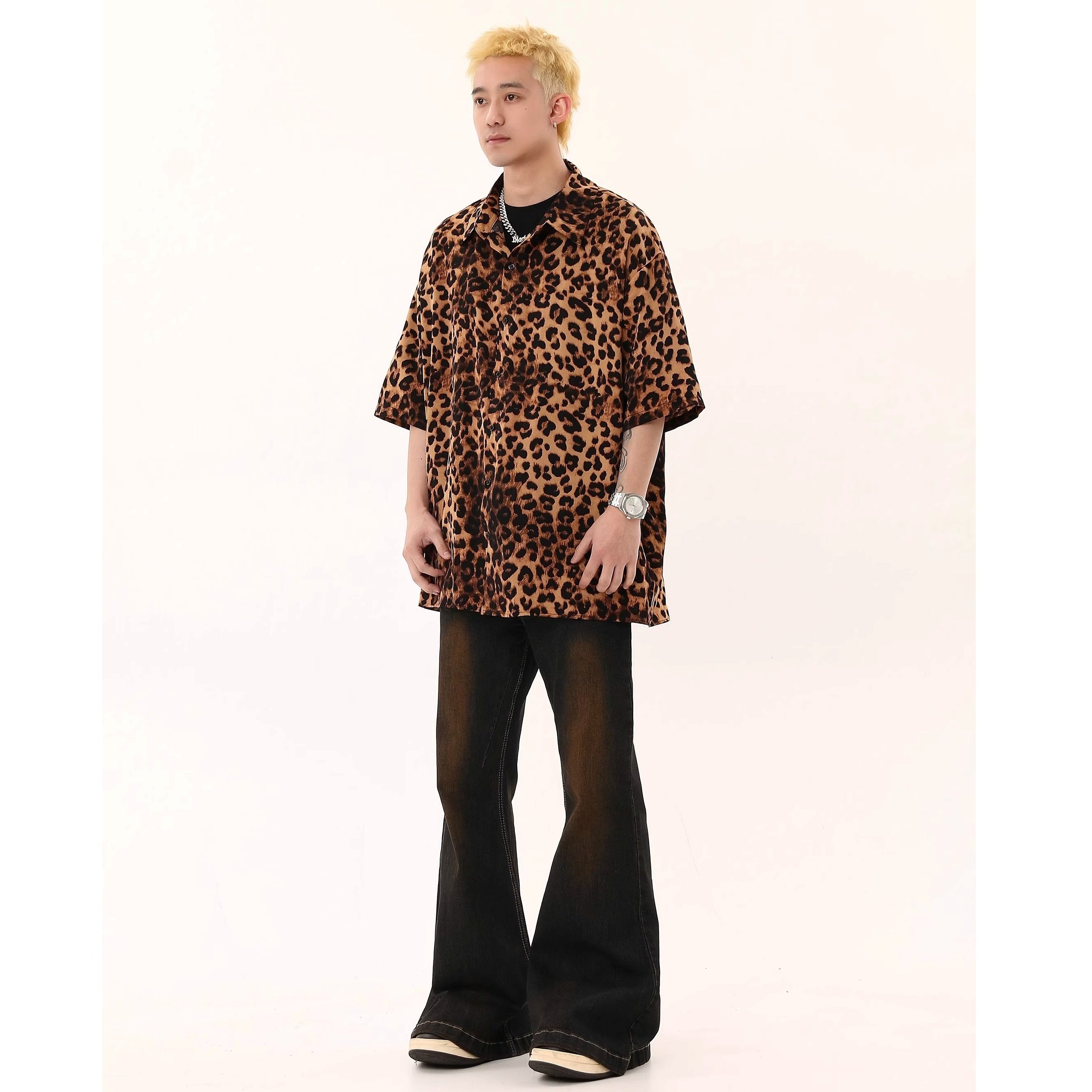 Vintage Leopard Print Shirt BS2003